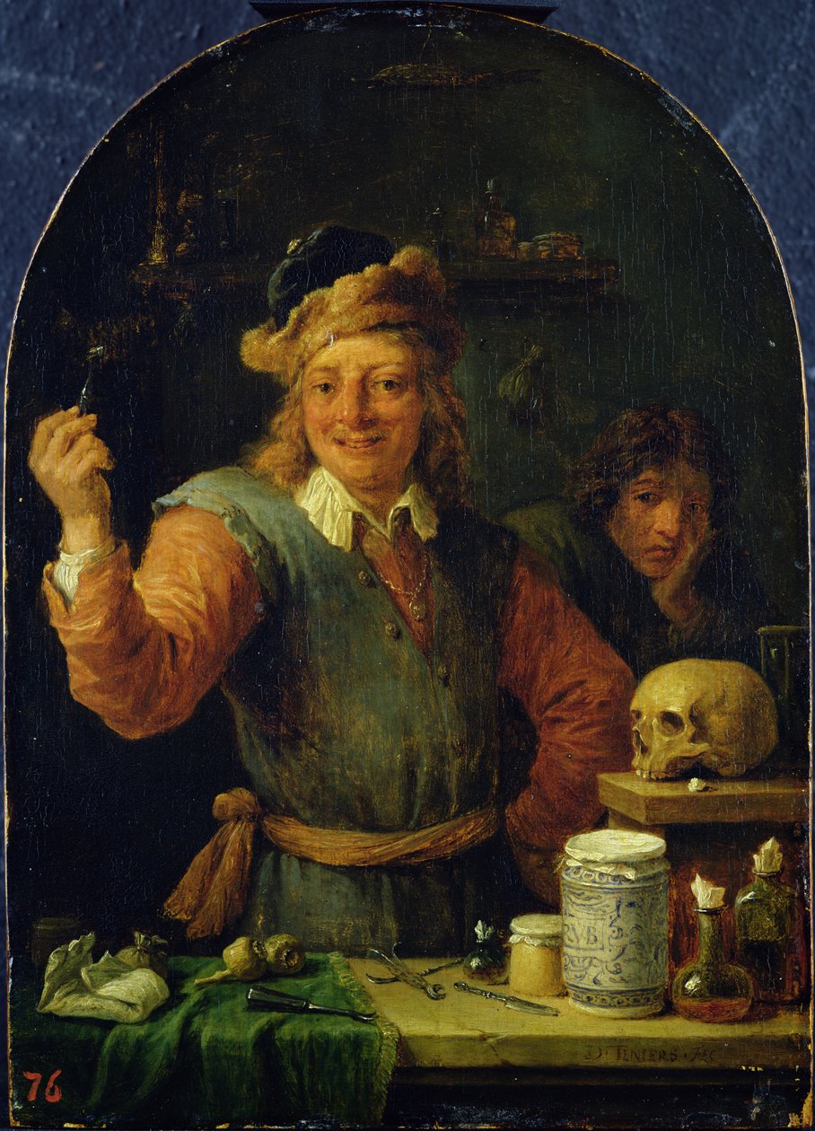 Zubař (olej na dubu) od David Teniers the Younger