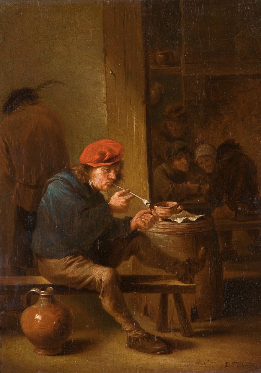 Kuřák od David Teniers the Younger
