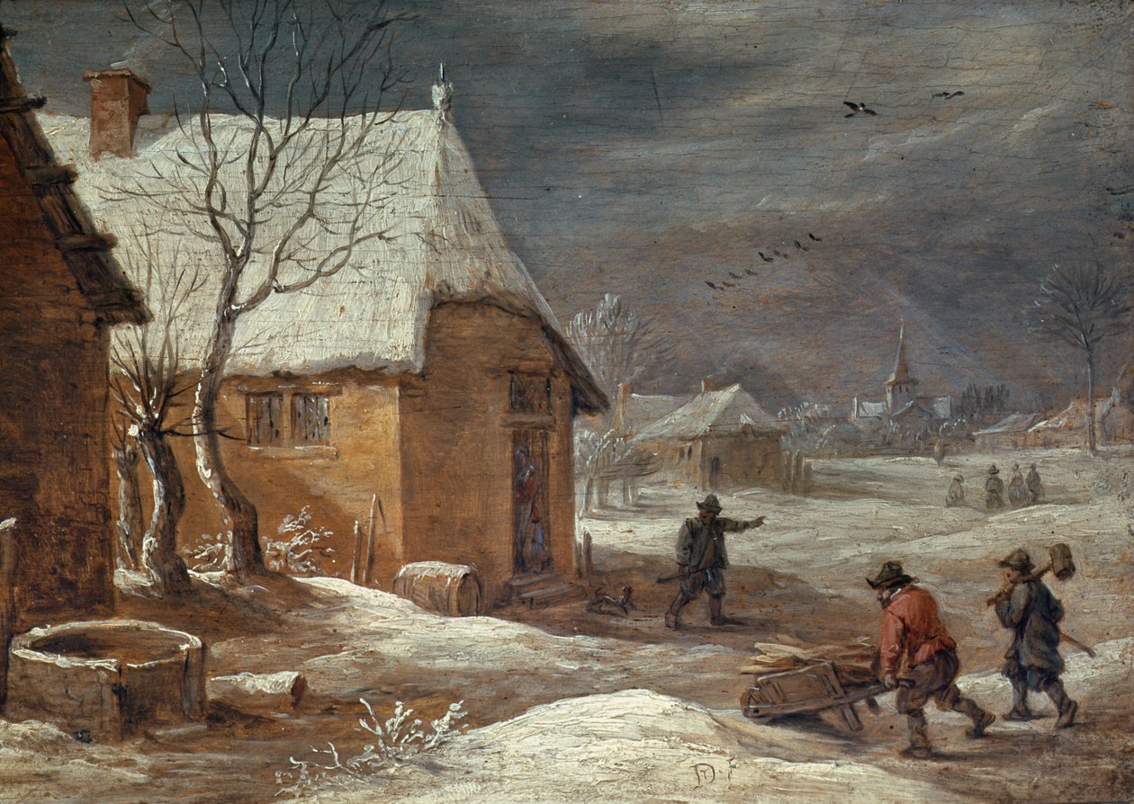 zima (panel) od David Teniers the Younger