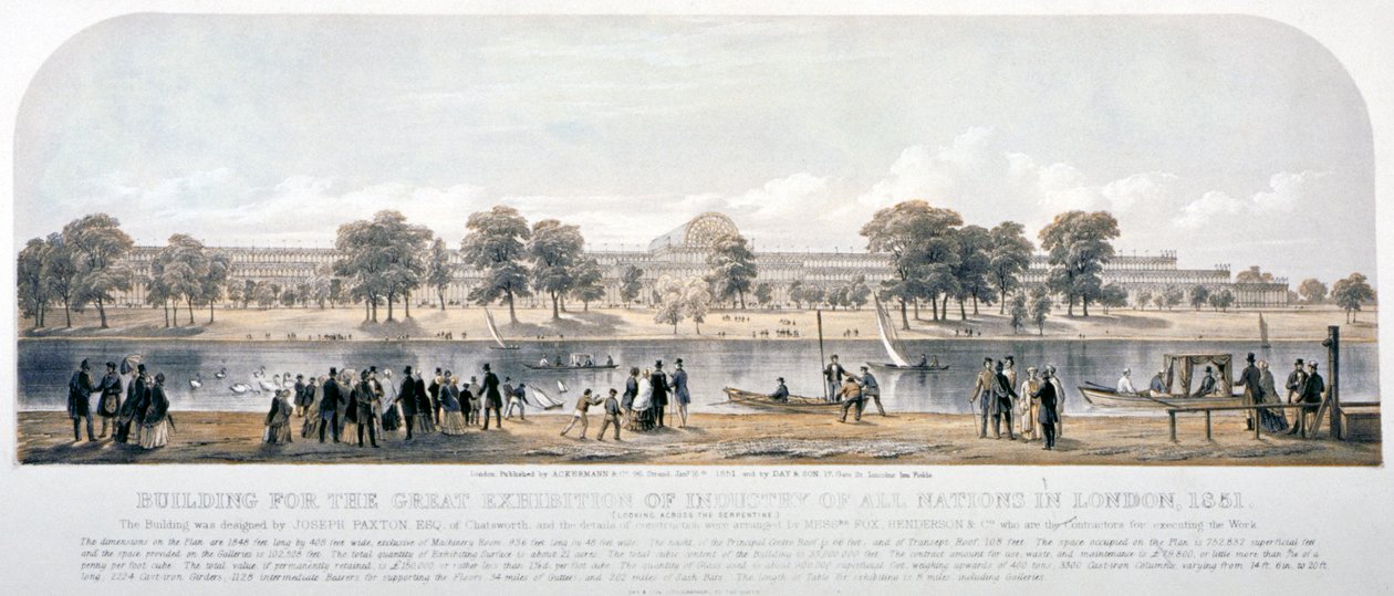 Velká výstava, Hyde Park, Londýn, 1851 od Day and Son