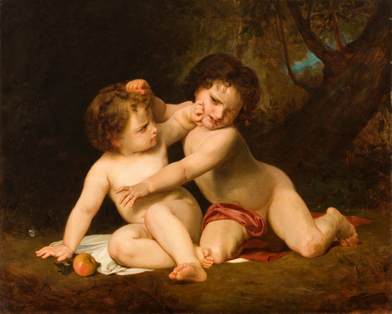 Válka (první neshoda), po Williamu Adolphe Bouguereau, 1877-89 od De Scott Evans