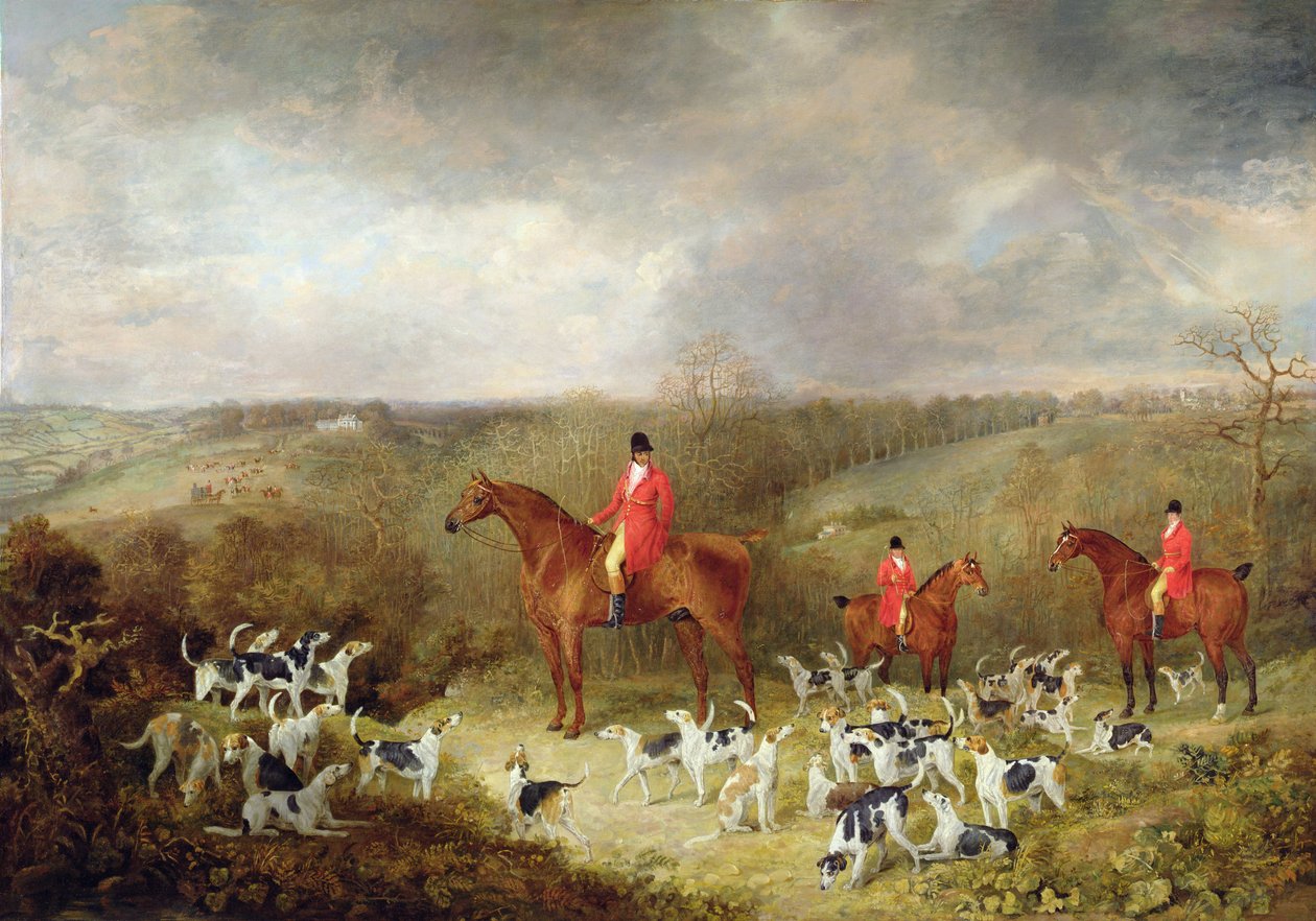 Lord Glamis a jeho Staghounds, 1823 od Dean Wolstenholme