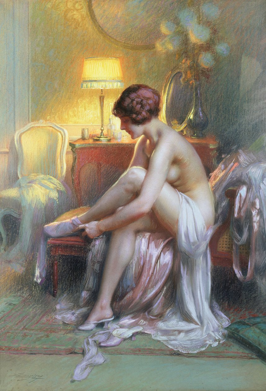Mladá žena (pastel) od Delphin Enjolras