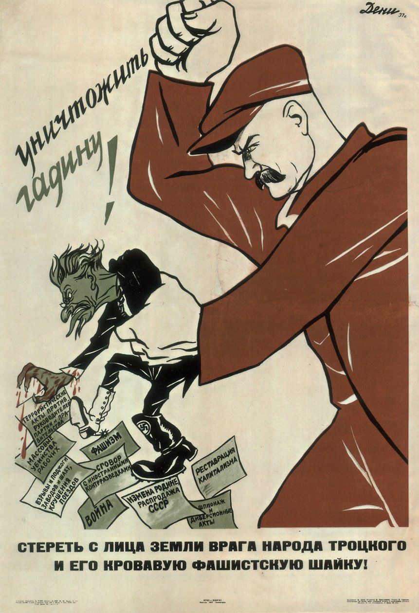 Zničte nepřítele lidu Trockého!, 1937 od Deni