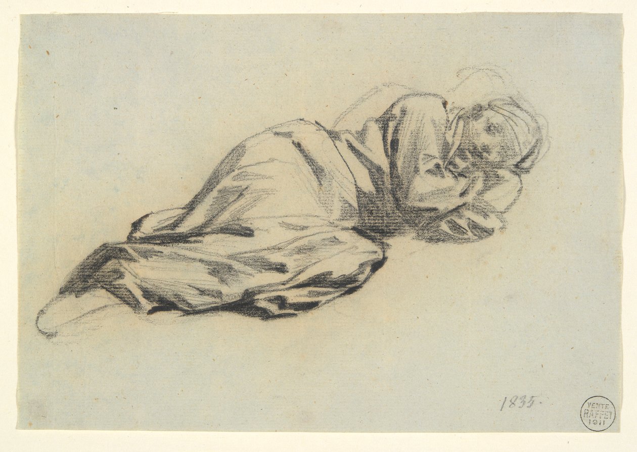 Ležící postava od Denis Auguste Marie Raffet