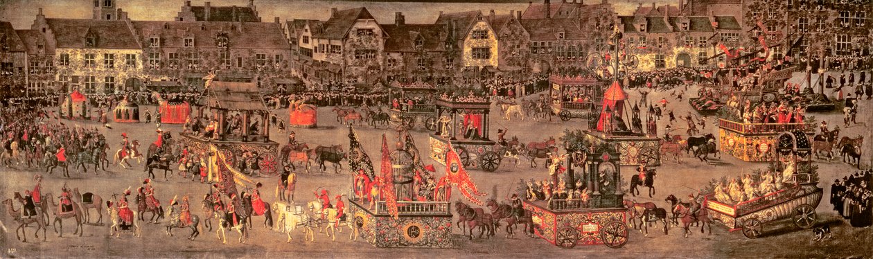 Triumf arcivévodkyně Isabelly (1556-1633) v bruselském Ommegancku v neděli 31. května 1615 (podrobnosti viz 75629) od Denys van Alsloot