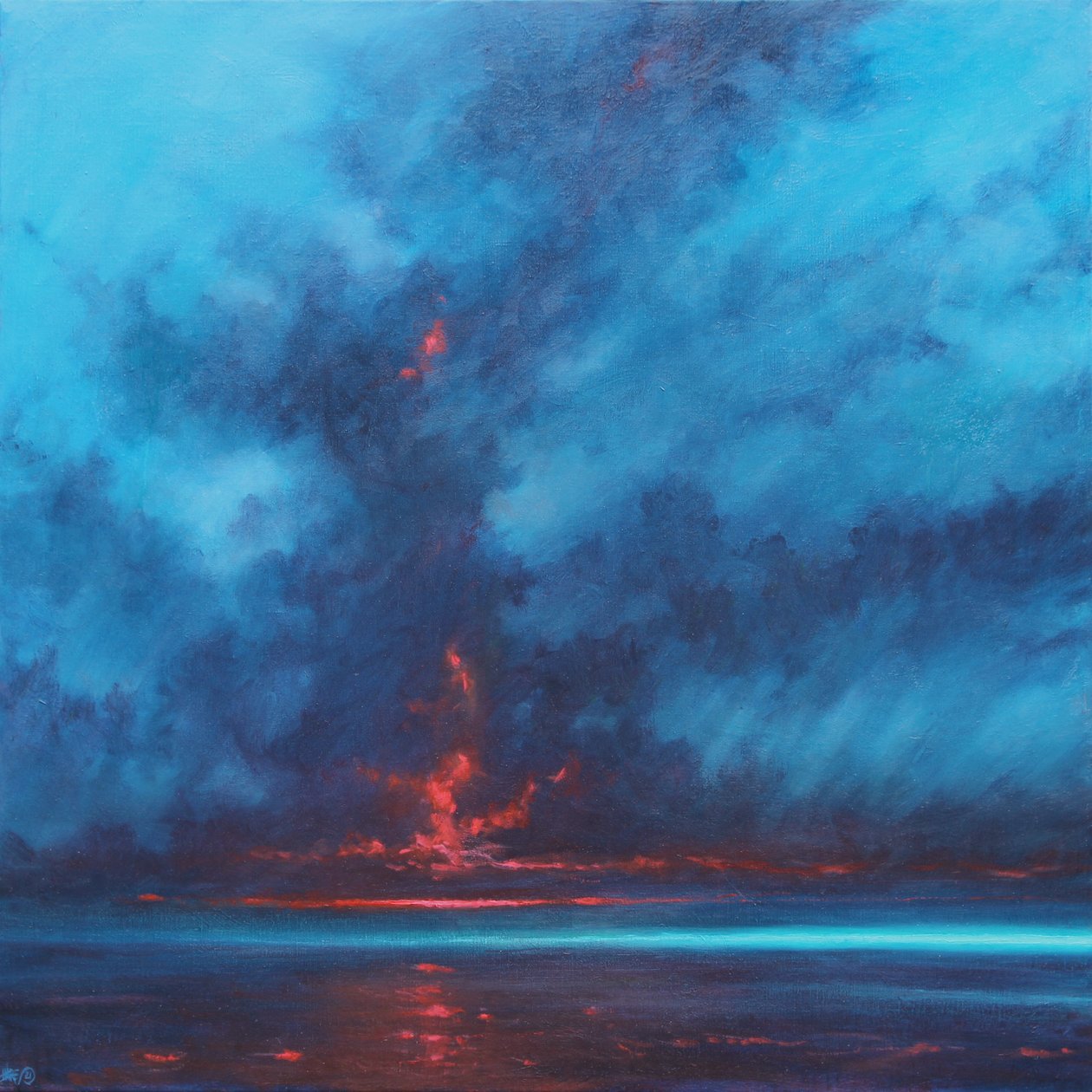 Sky Fire, 2021 (olej na plátně) od Derek Hare