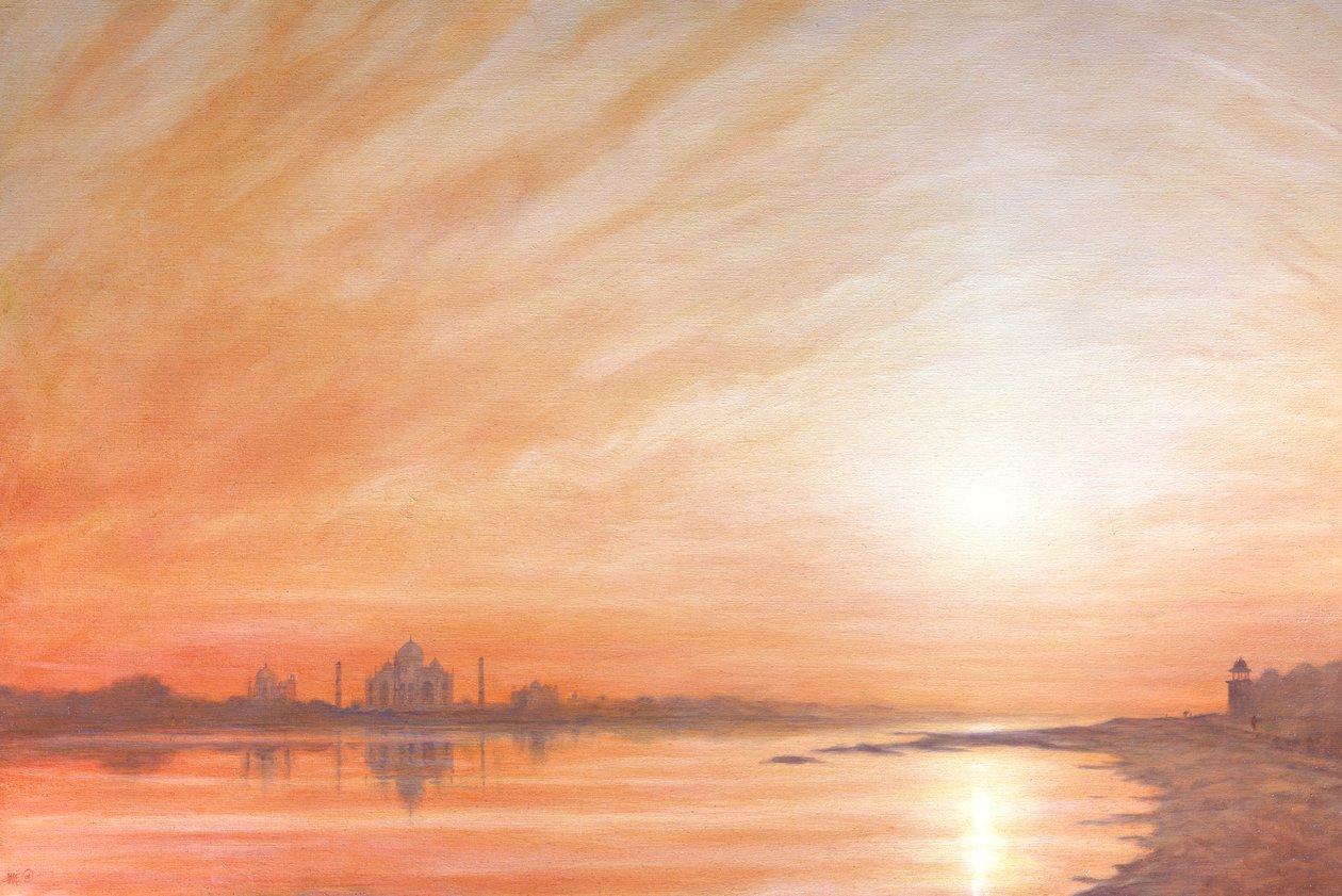Taj Mahal při západu slunce od Derek Hare