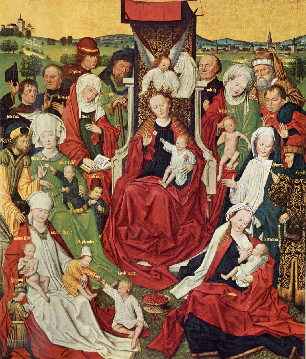Dortmund Propsteikirche, oltářní obraz Derick Baegert, levý panel od Derick Baegert