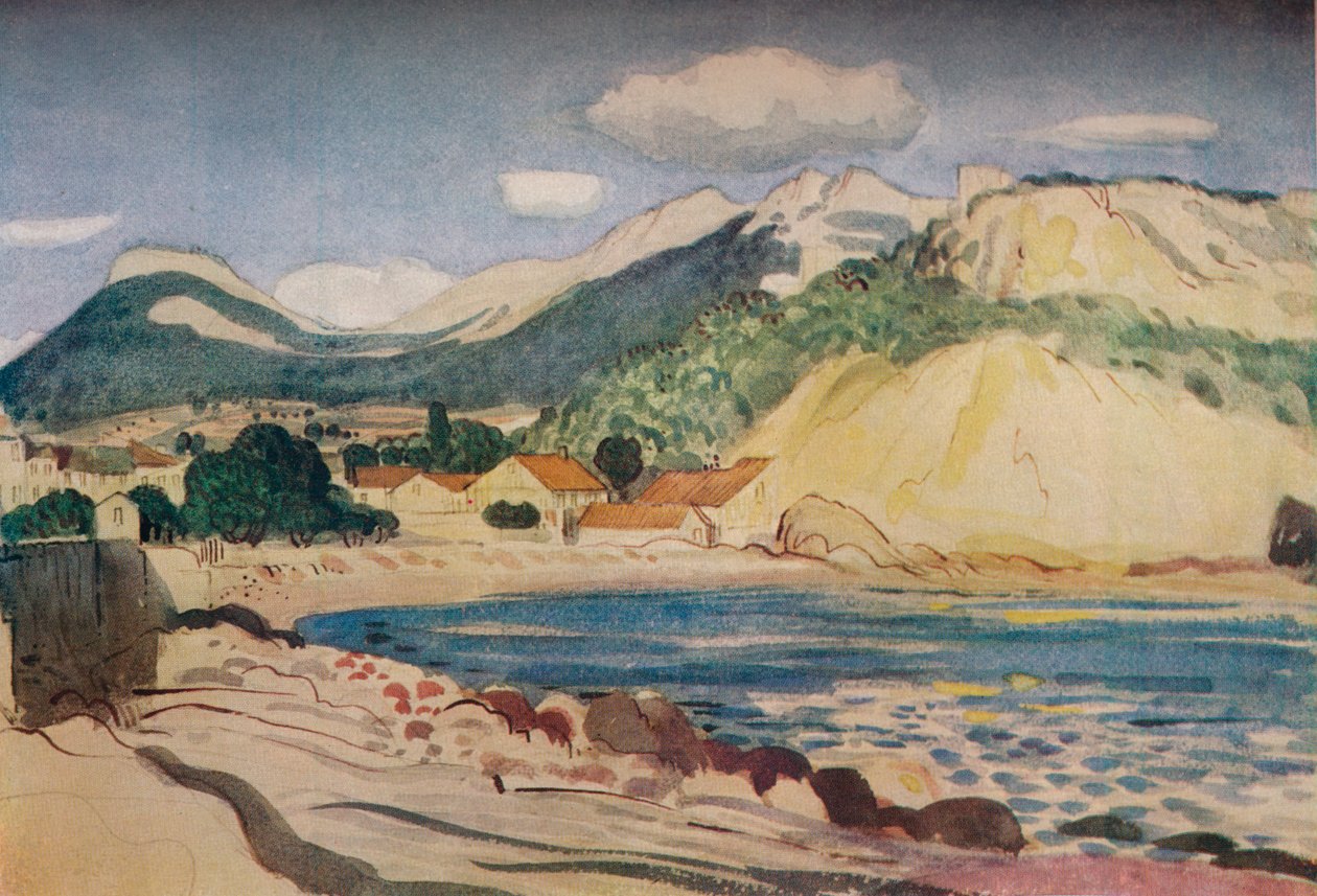 Bay na jihu Francie, 1931 od Derwent Lees
