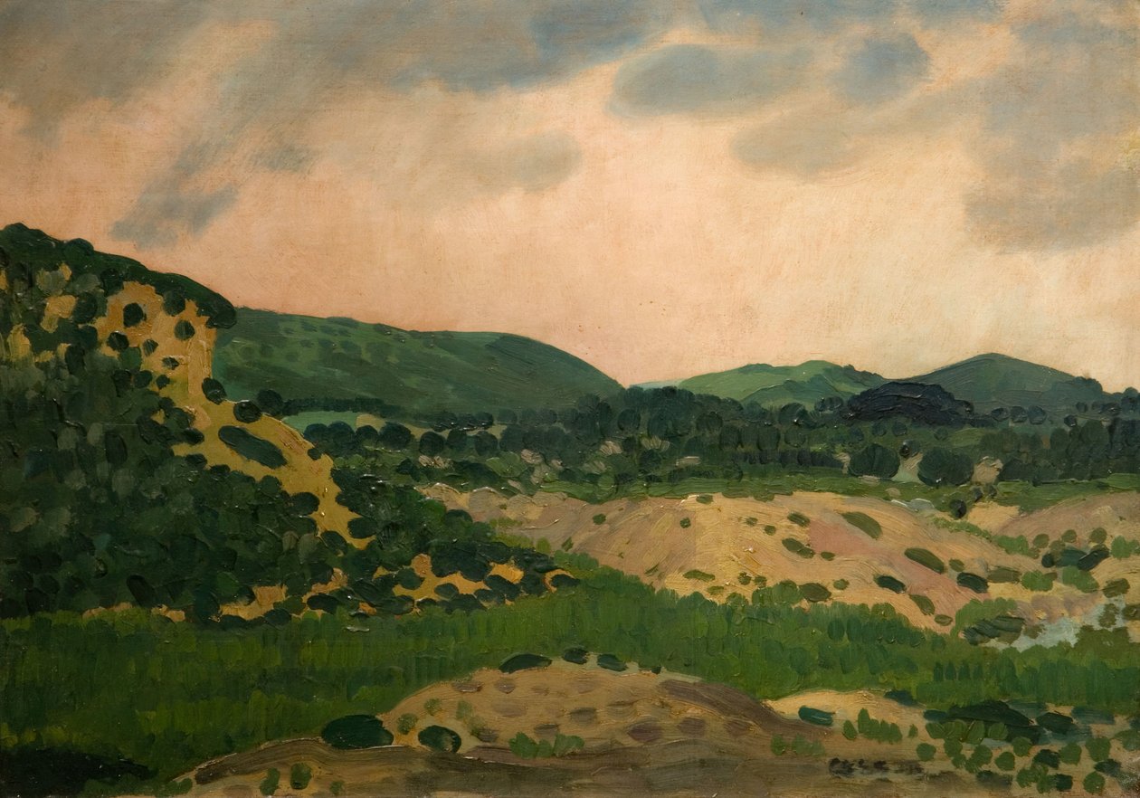 Crich Barrow, 1931. Derbyshire. od Derwent Lees