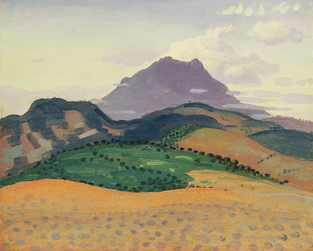 Tour Madeloc v Pyrenejích, kolem roku 1913 od Derwent Lees