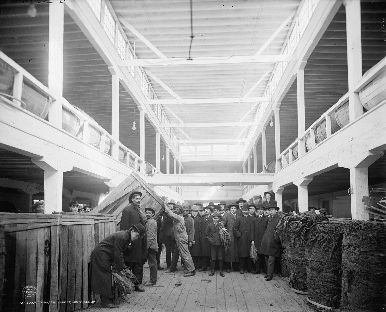 Tabákový trh, Louisville, Kentucky, 1906 od Detroit Publishing Co.