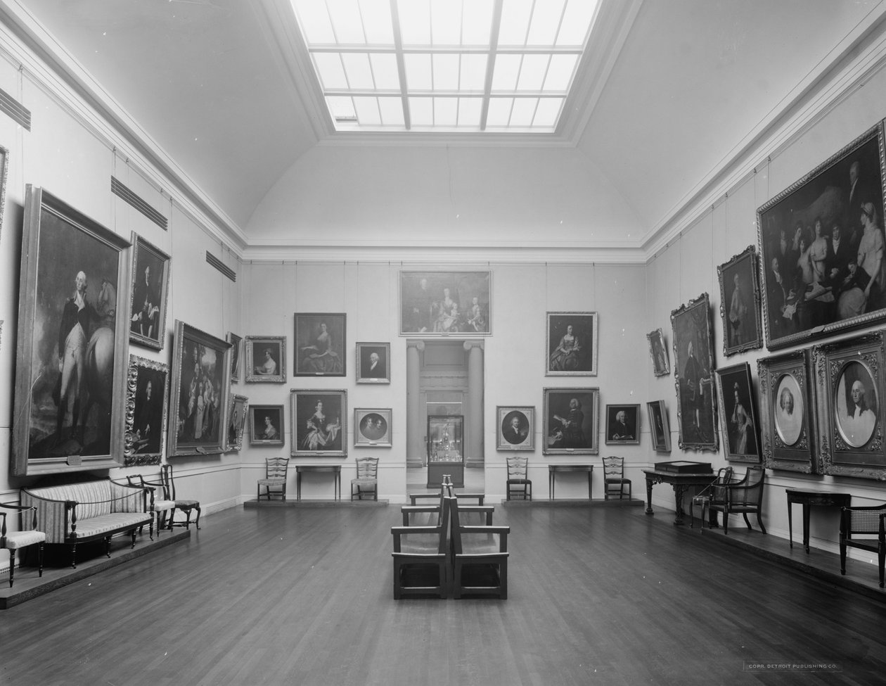 Early American Room, Museum of Fine Arts, Boston, Massachusetts, cca 1909-20 od Detroit Publishing Co.