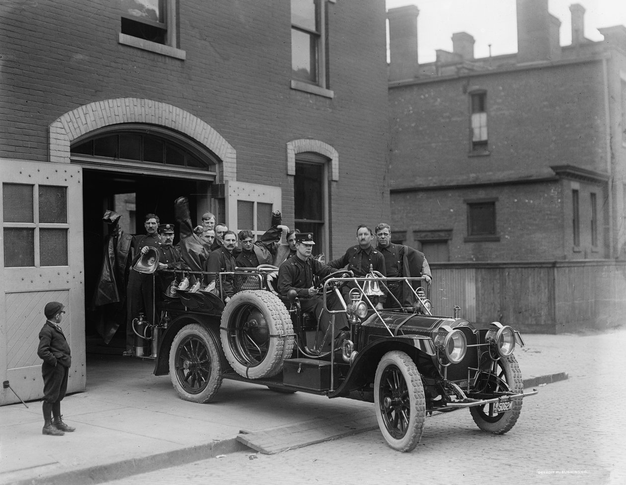 Packard hasičský oddíl, 1911 od Detroit Publishing Co.
