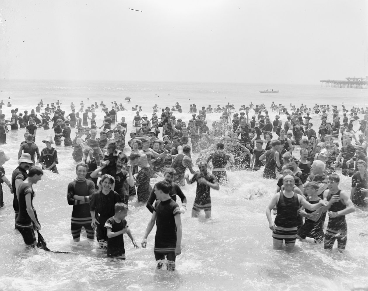 Bathers, Atlantic City, New Jersey od Detroit Publishing Co.