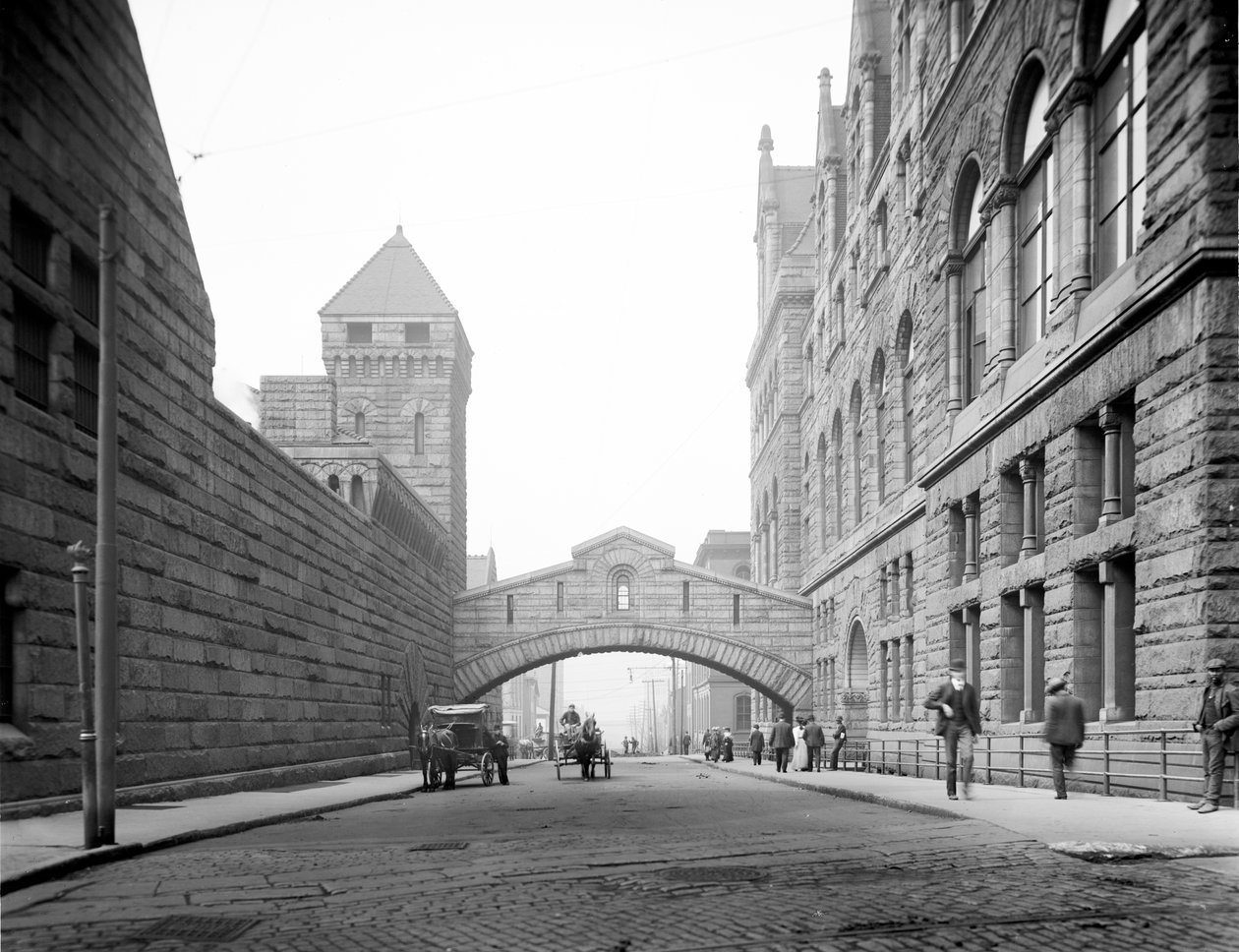 Bridge of Sighs, Pittsburgh, Pennsylvania od Detroit Publishing Co.