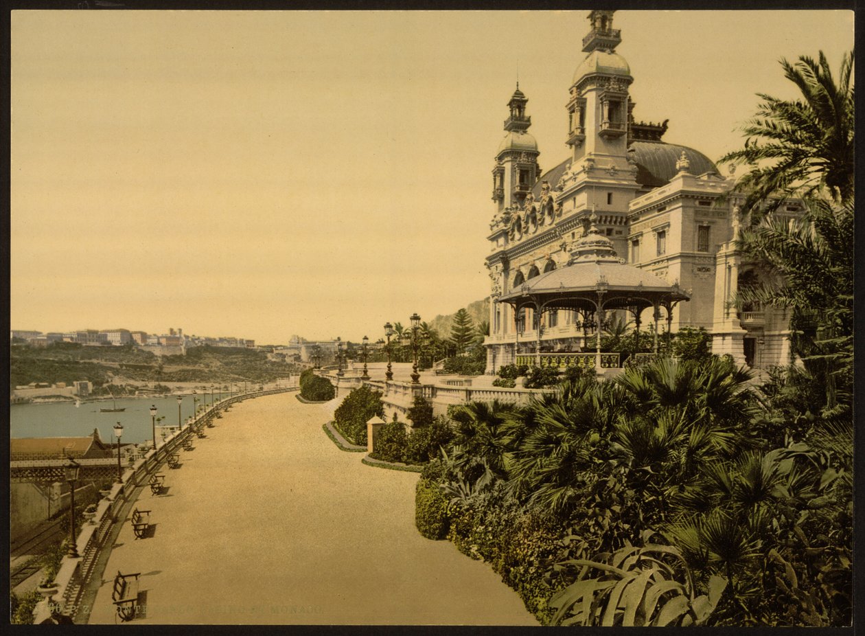 Kasino, Monte Carlo, Monako, Riviéra od Detroit Publishing Co.