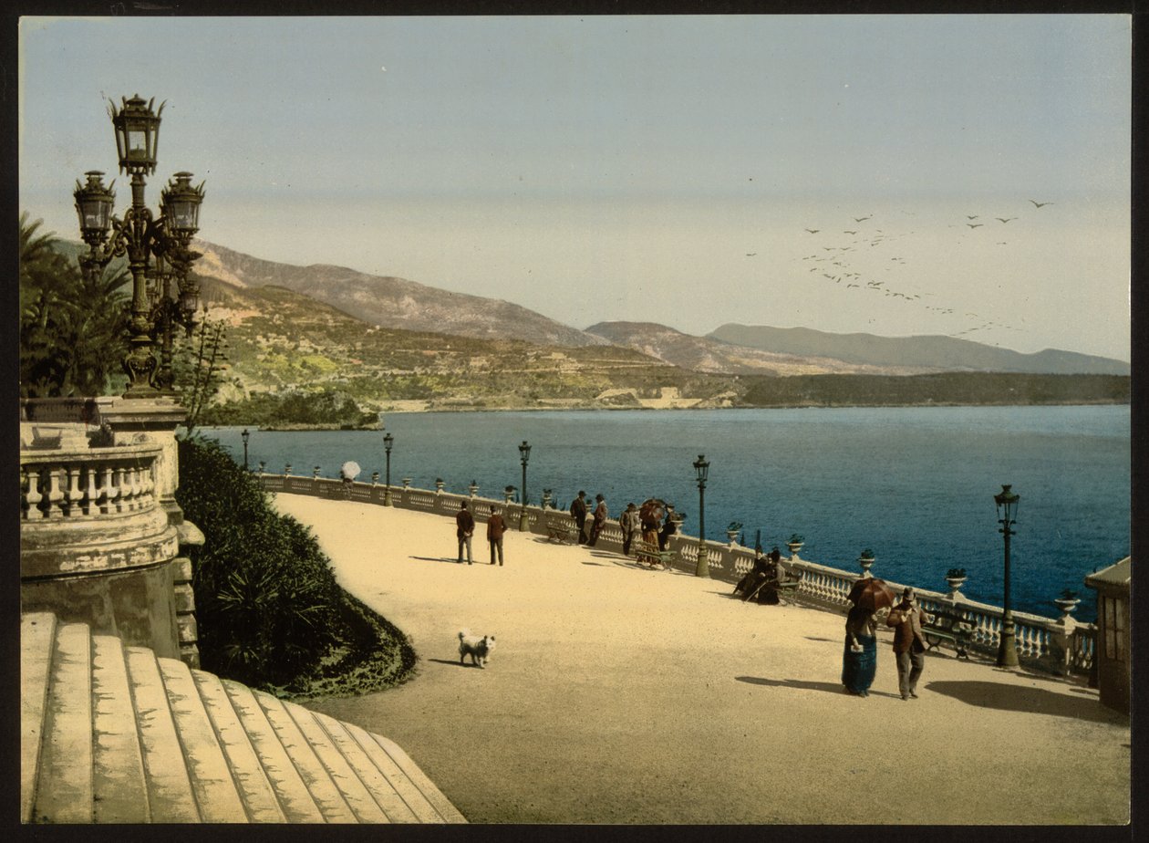 Casino Terrace, Monte Carlo, Riviera, Monako od Detroit Publishing Co.