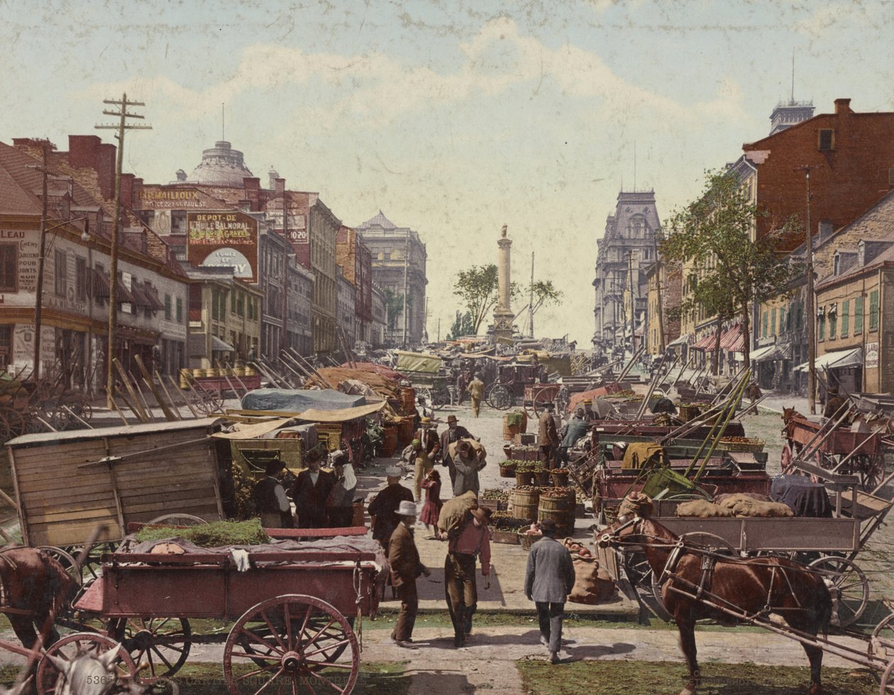 Jacques Cartier Square, Montreal, 1901 od Detroit Publishing Co.