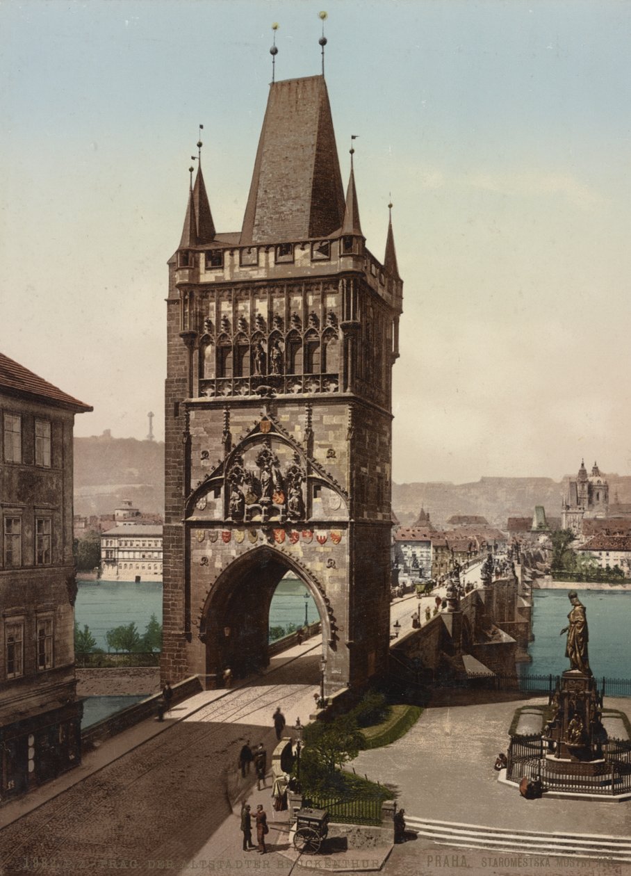 Staroměstská mostecká věž, Praha, 1905 od Detroit Publishing Co.
