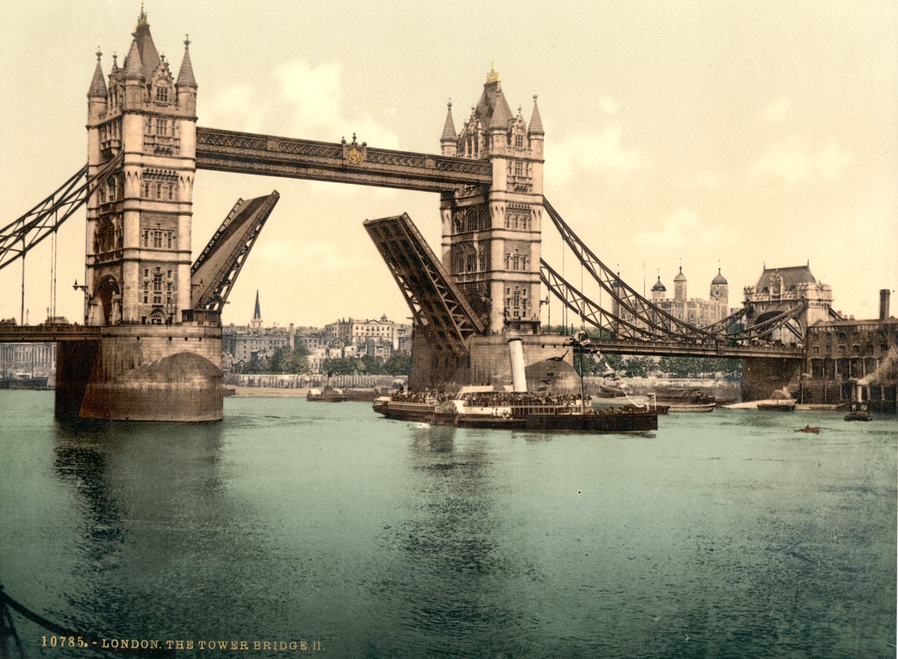Tower Bridge, Londýn od Detroit Publishing Co.