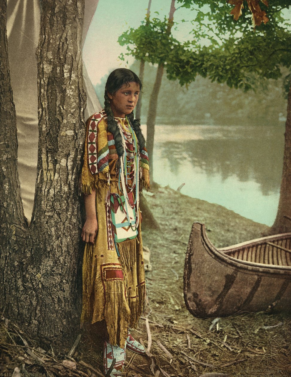 Minnehaha, asi 1904 (fotochrom) od Detroit Publishing Co.