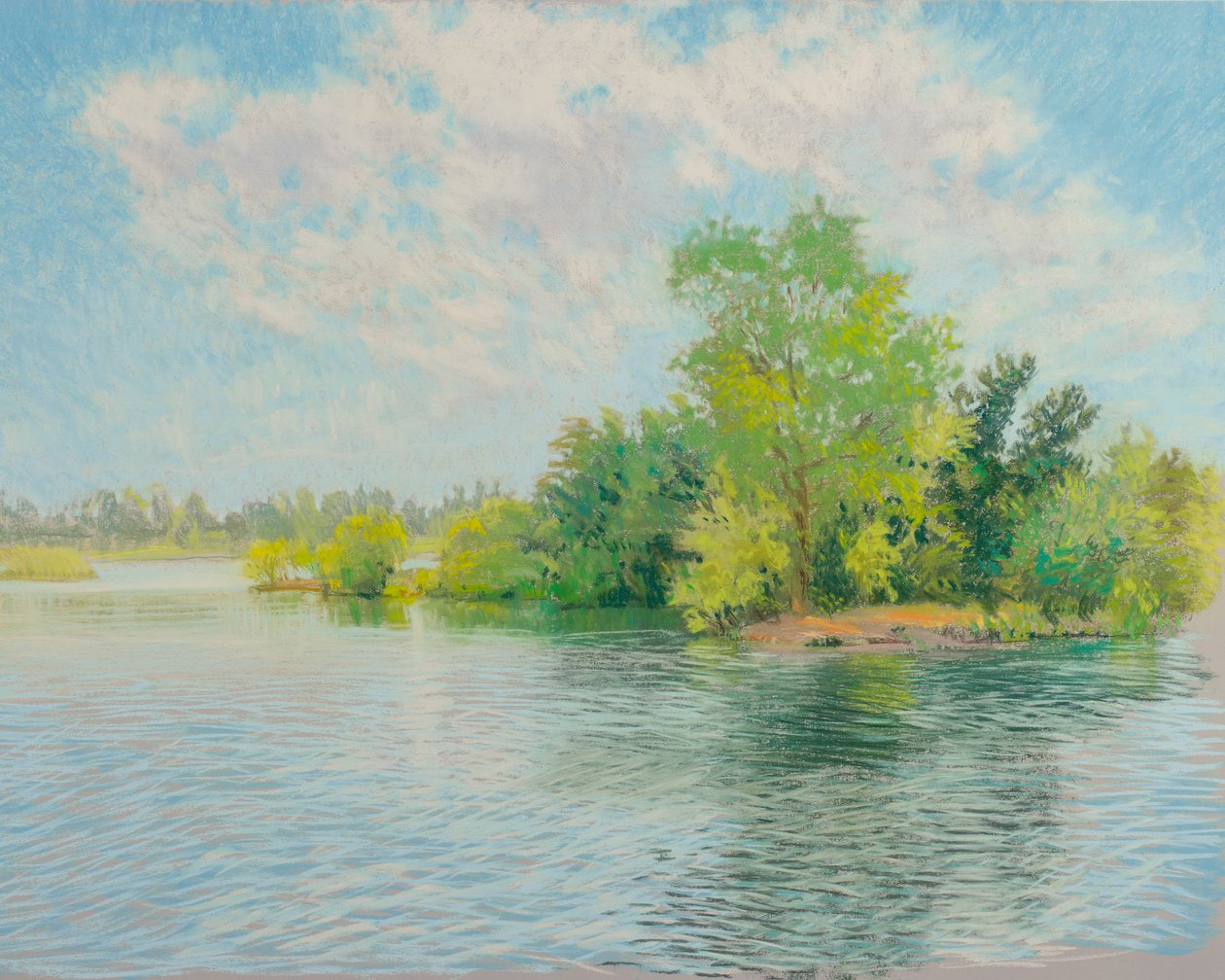 River Island, 2017 (pastel na papíře) od Diana Jahns