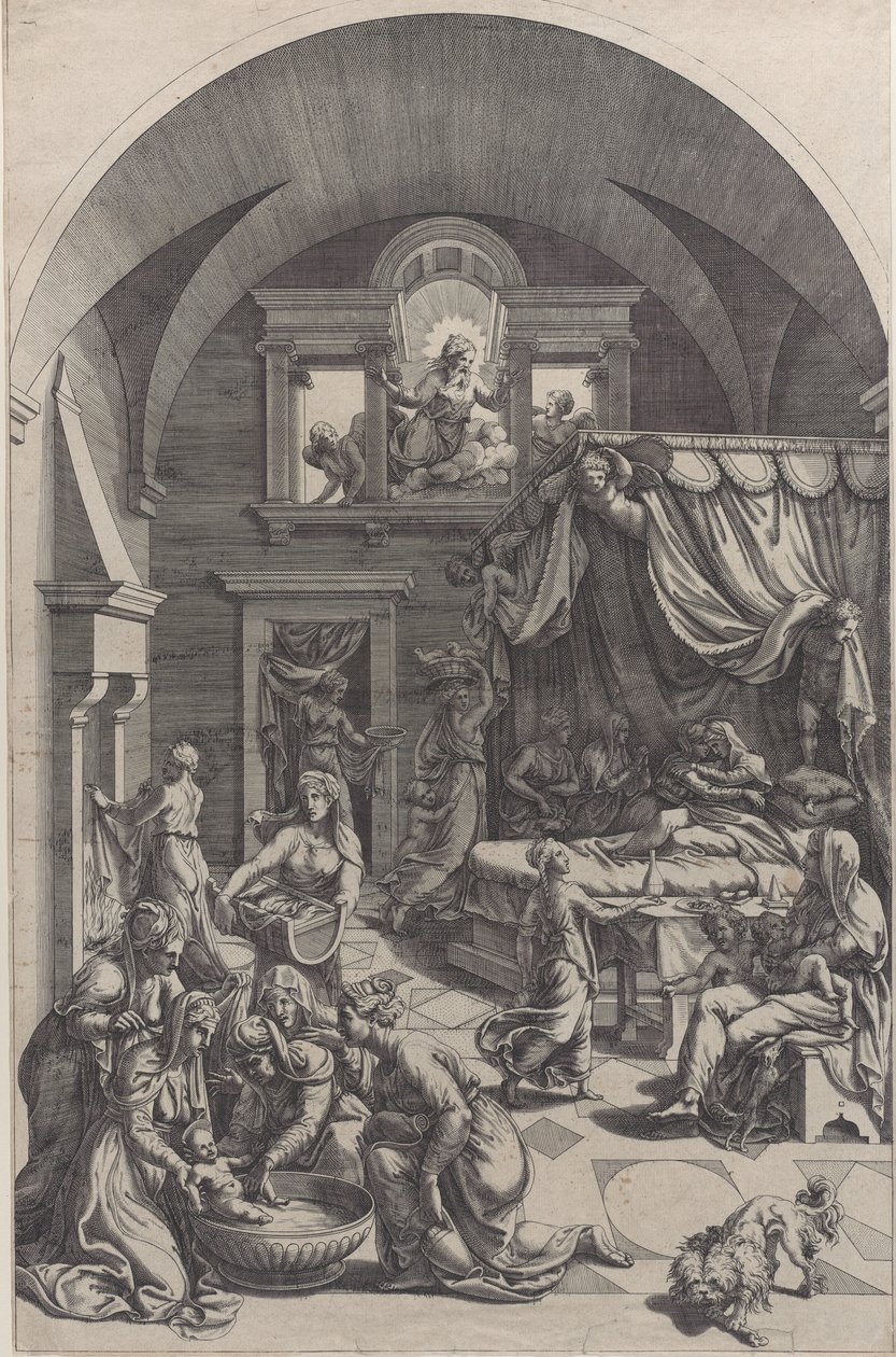 Narození svatého Jana Křtitele, 1555-88. od Diana Mantuana