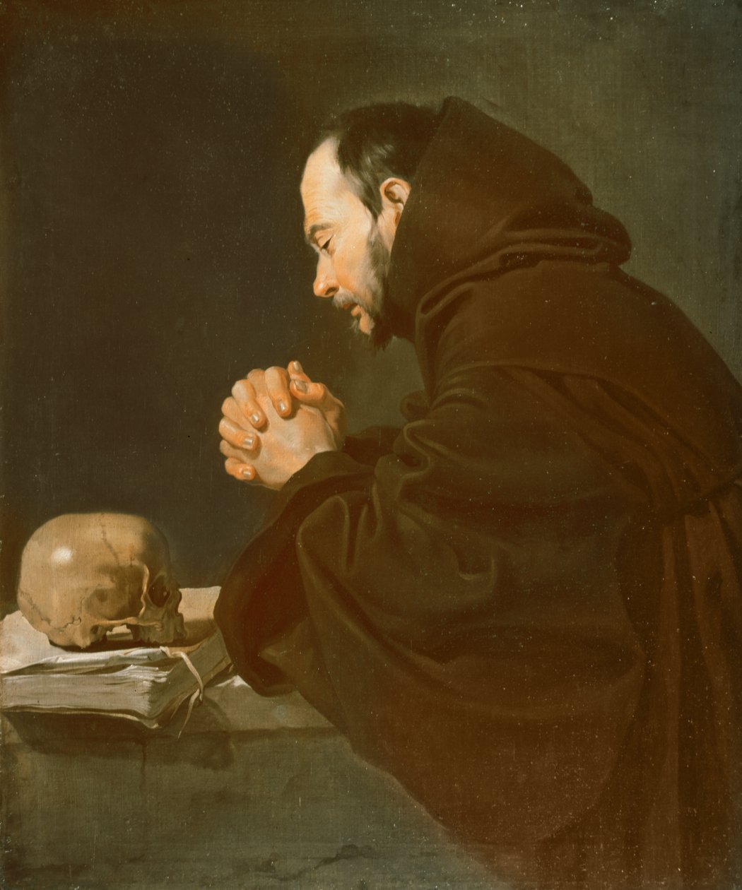 Svatý František v modlitbě od Diego Velázquez