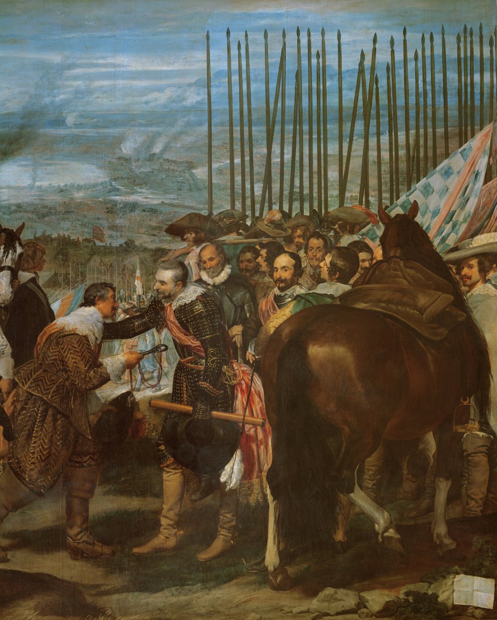 Kapitulace Bredy, 1625, kolem 1635 detail olej na plátně z 30730 od Diego Velázquez