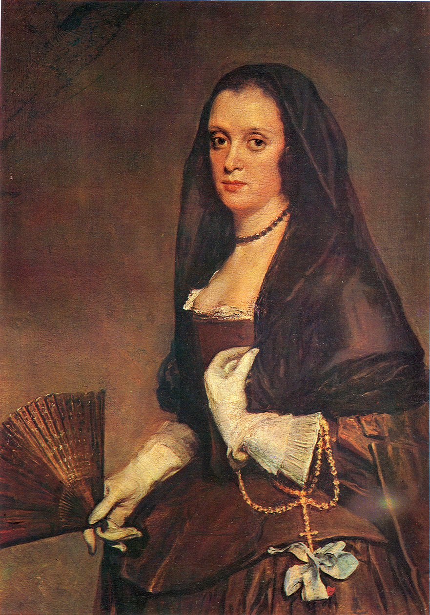 Dáma s vějířem od Diego Velázquez
