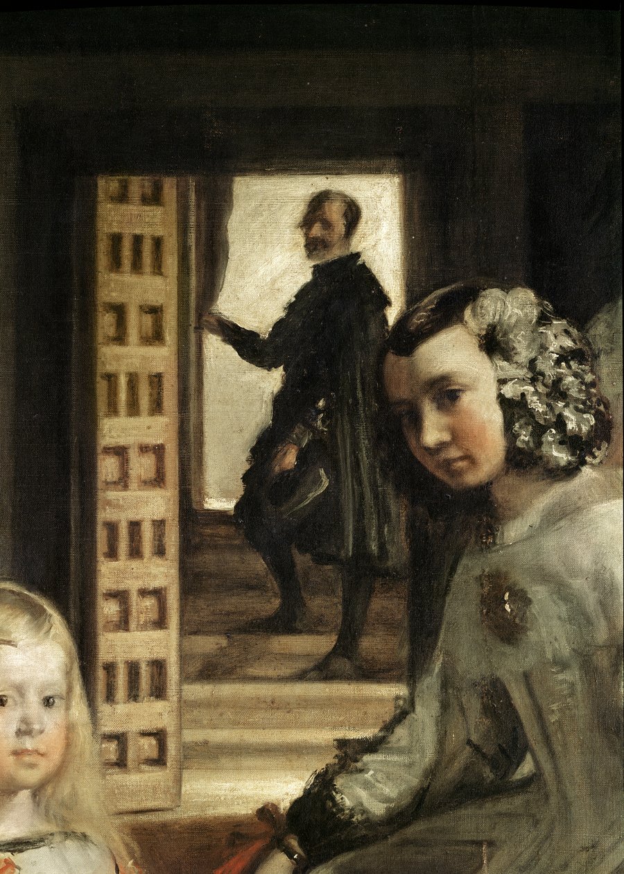 Detail pozadí Las Meninas aneb Rodina Filipa IV., kolem roku 1656 (detail 405) od Diego Velázquez