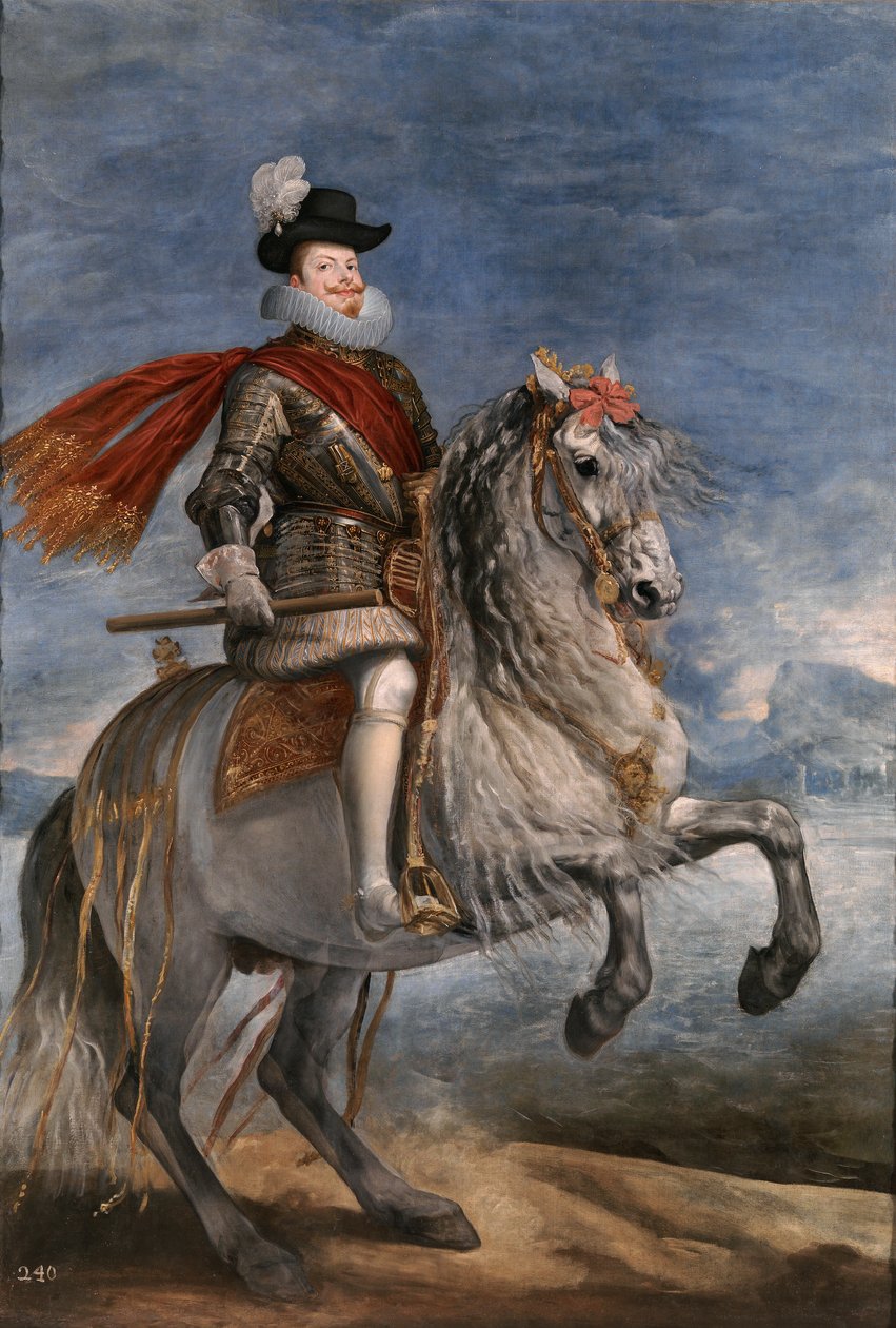 Filip III. na koni od Diego Velázquez