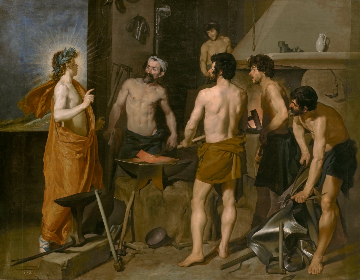 Vulkánská kovárna od Diego Velázquez