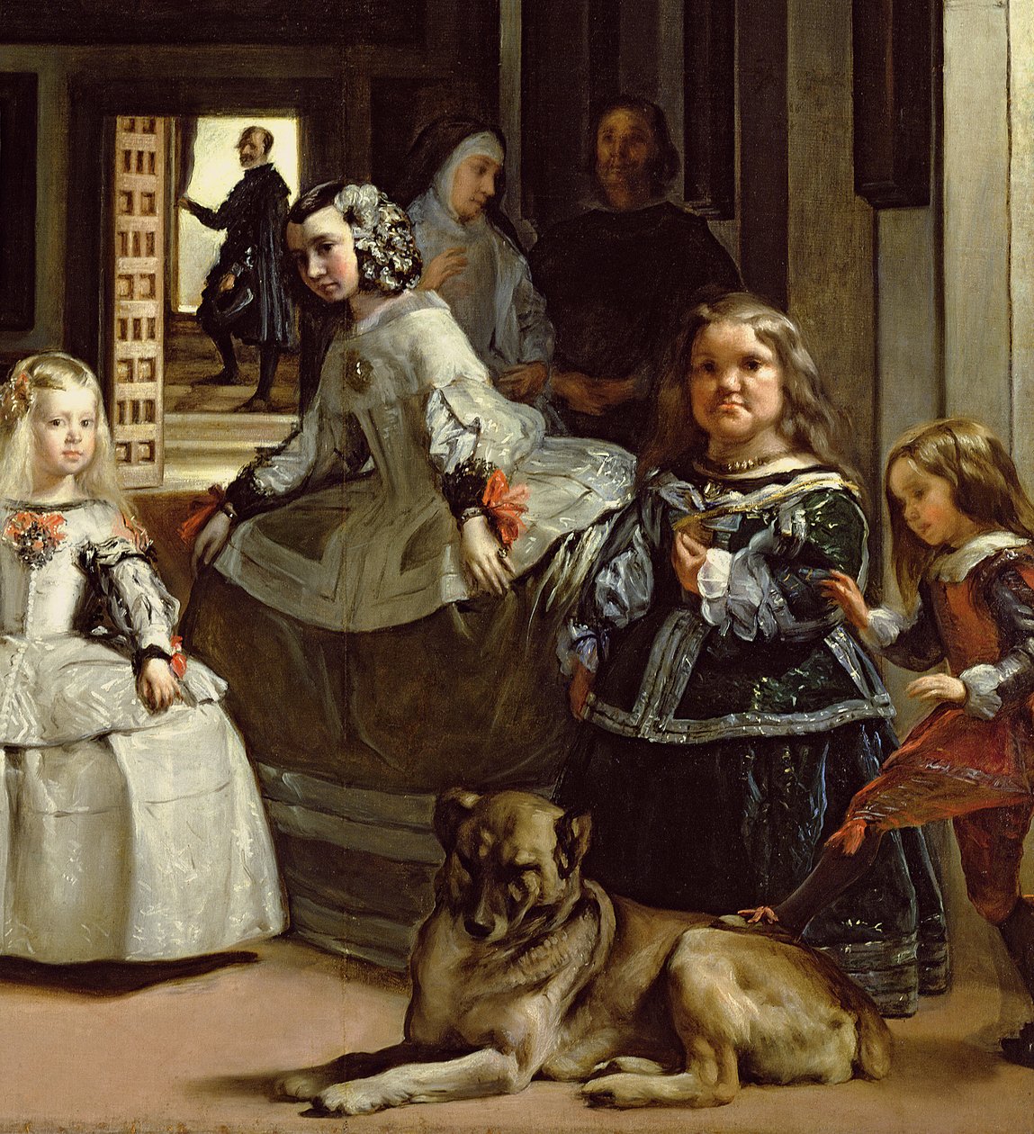 Las Meninas nebo The Family of Philip IV, c.1656 (detail of 405) od Diego Velázquez