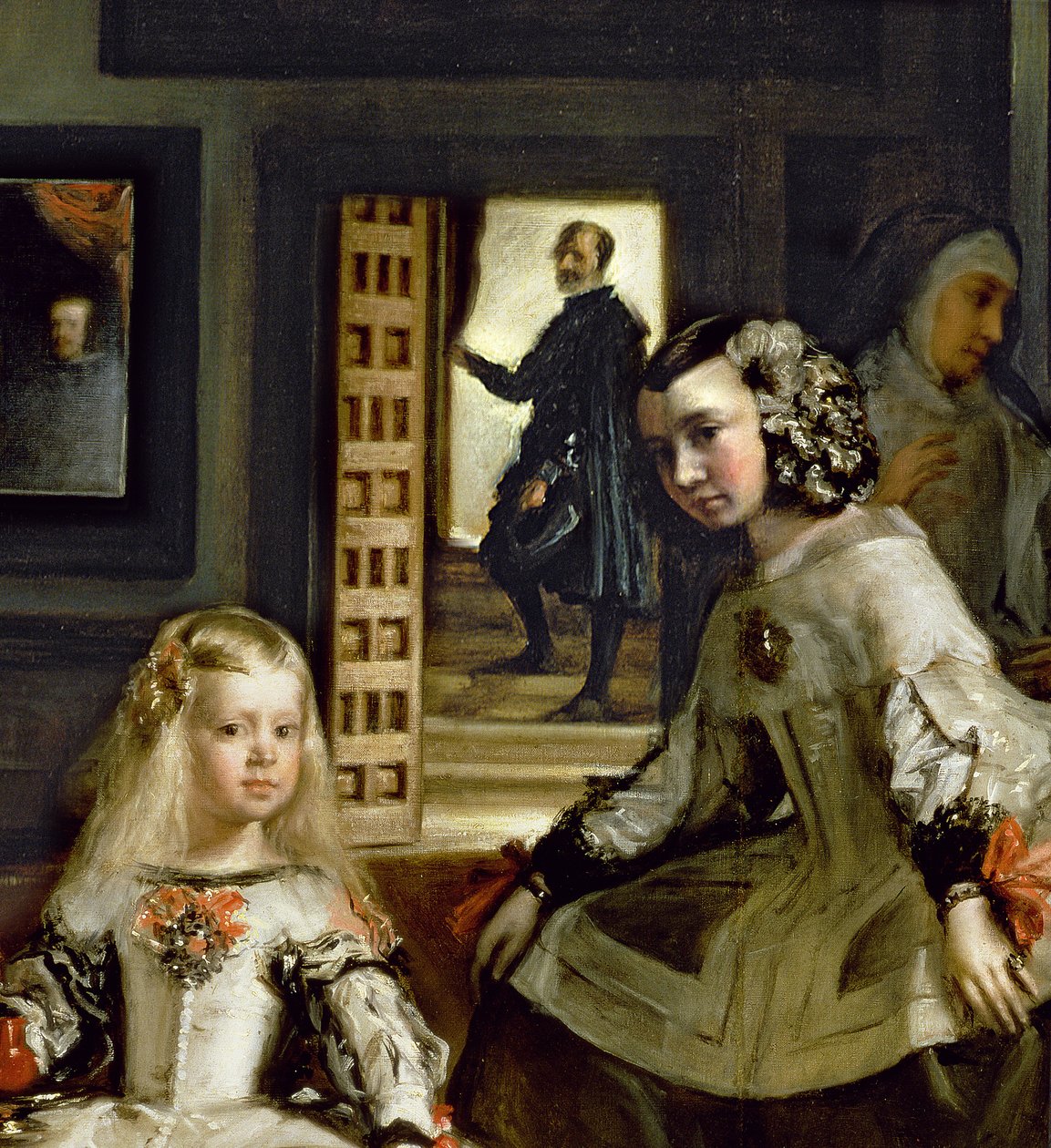Las Meninas nebo The Family of Philip IV, c.1656 (detail of 405) od Diego Velázquez