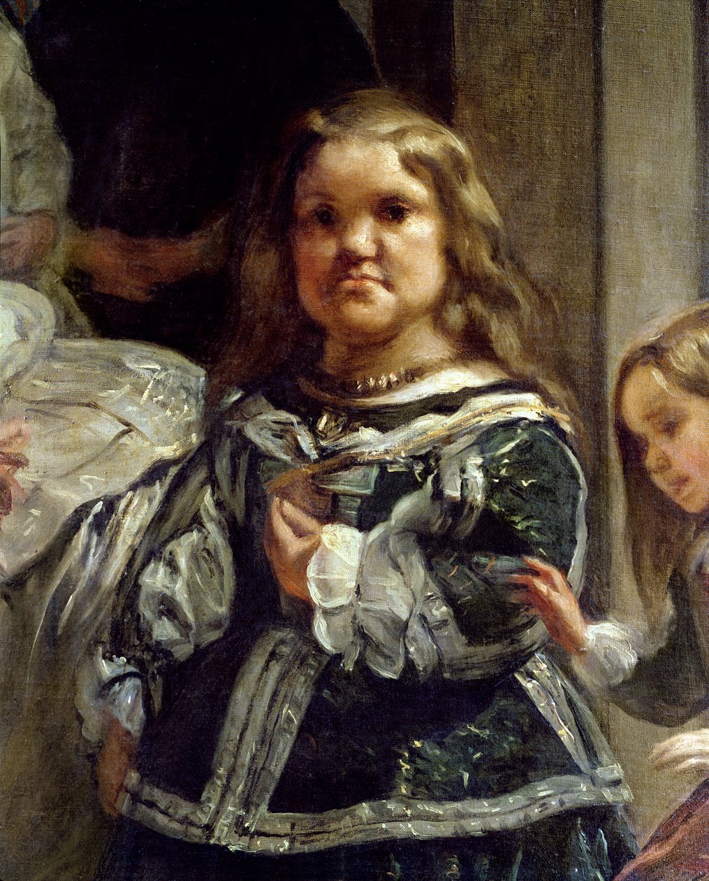 Las Meninas aneb Rodina Filipa IV., kolem roku 1656 (detail) od Diego Velázquez
