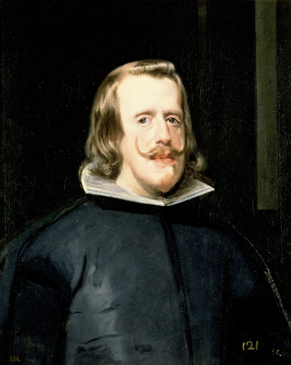 Portrét Filipa IV. (1605-65) ve dvorních šatech, 1655 od Diego Velázquez