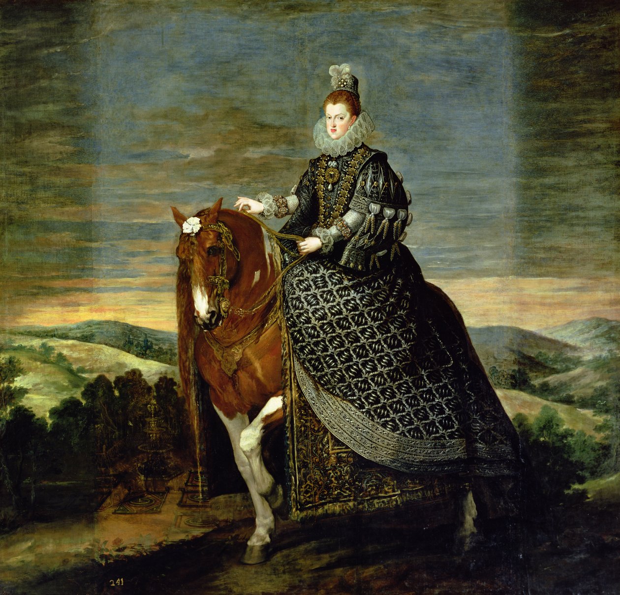 Portrét královny Markéty Rakouské (1584-1611) 1629-35 od Diego Velázquez