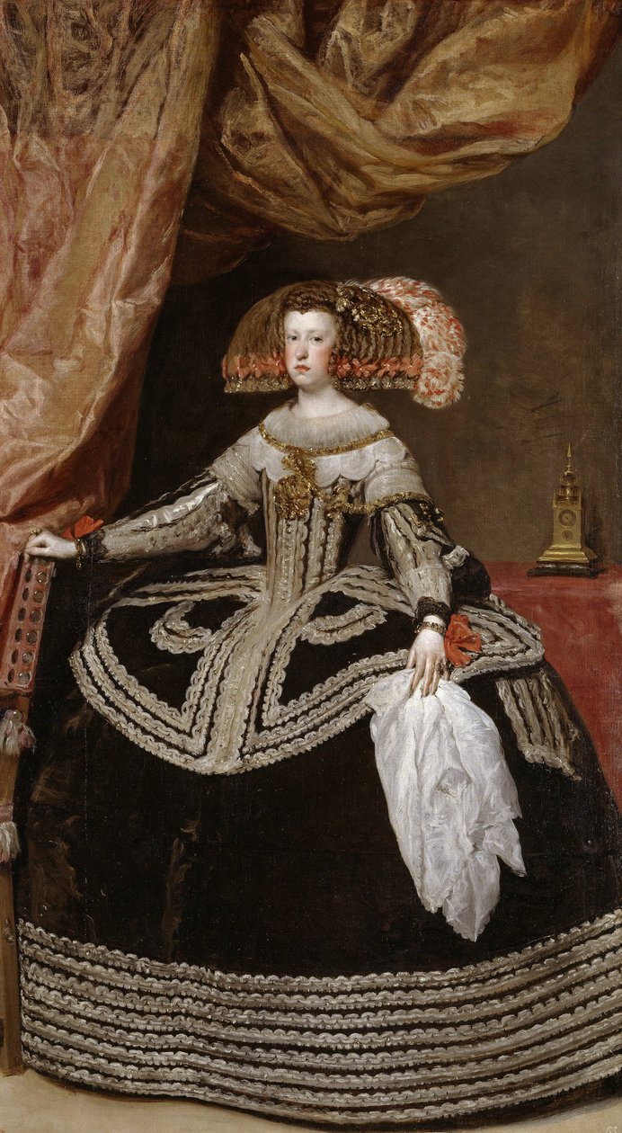 Rakouská královna Marie Anna (1634-96), 1652 od Diego Velázquez