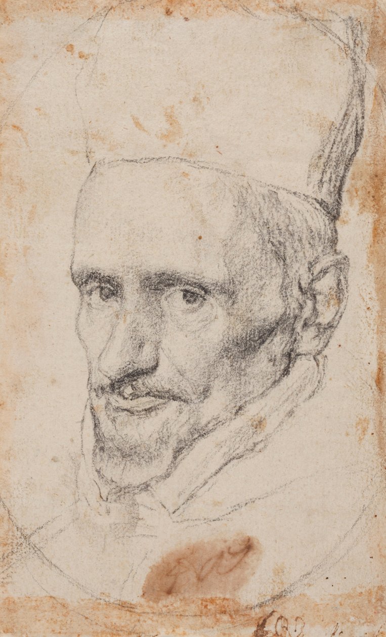 Portrét kardinála Borji. od Diego Velázquez