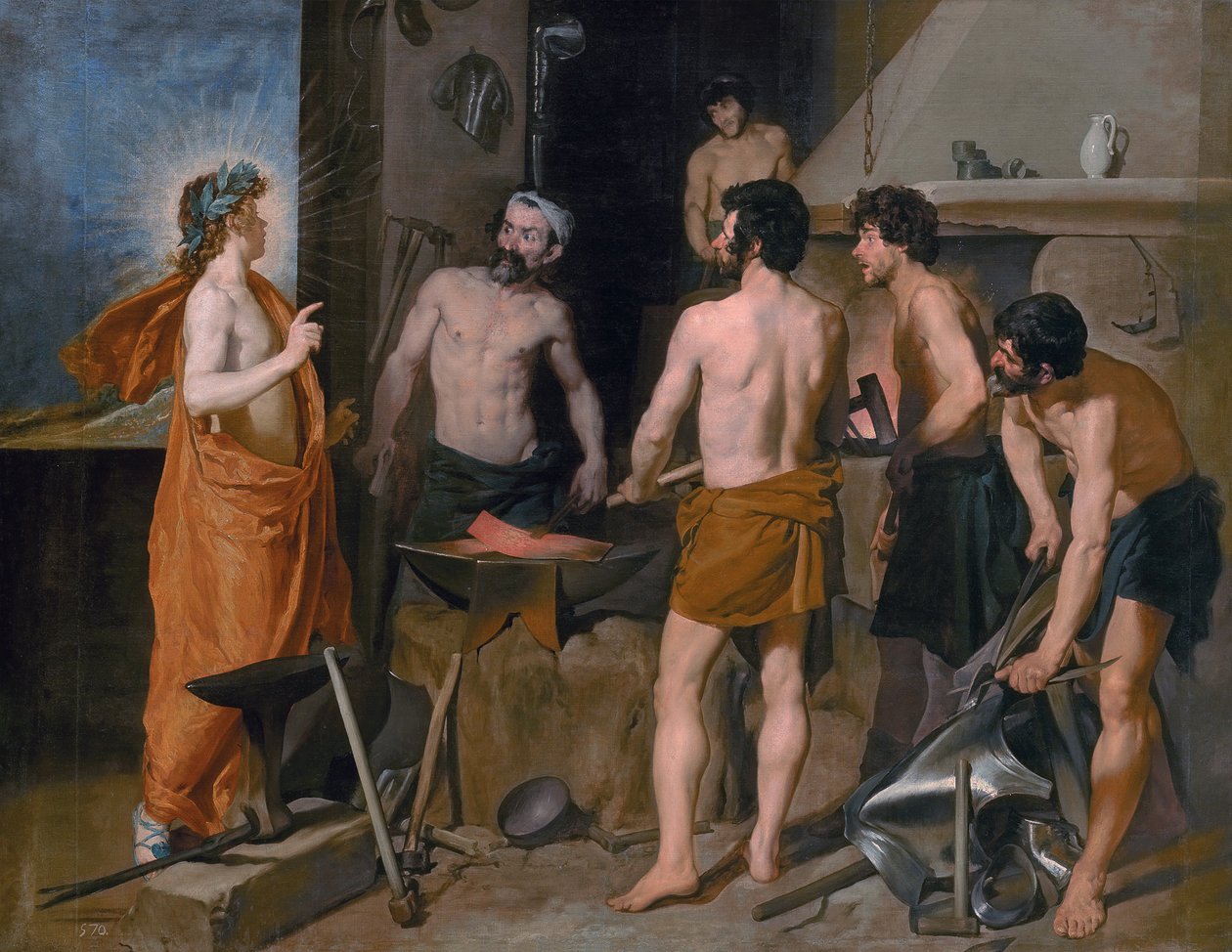 Apollo ve Vulkánské kovárně od Diego Velázquez