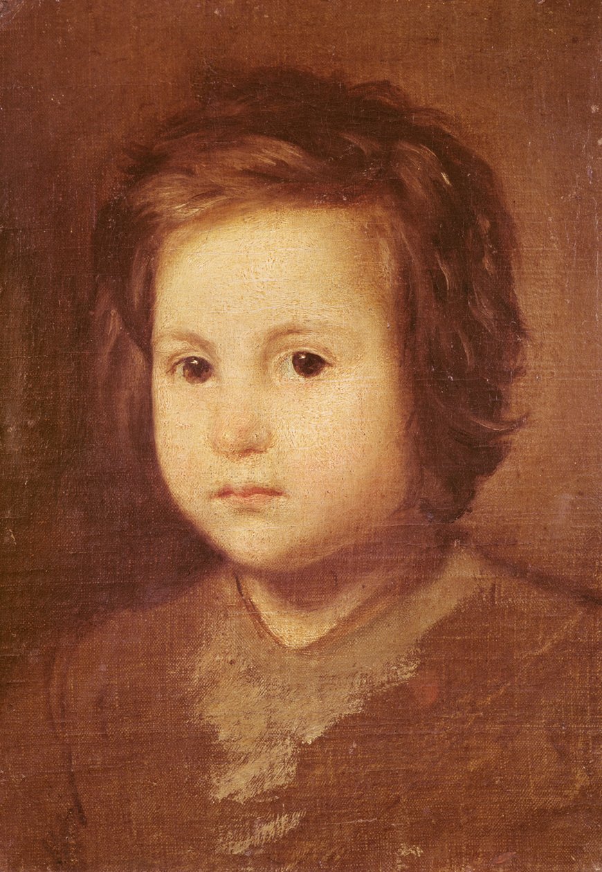 Hlava dítěte, 1650 od Diego Velázquez
