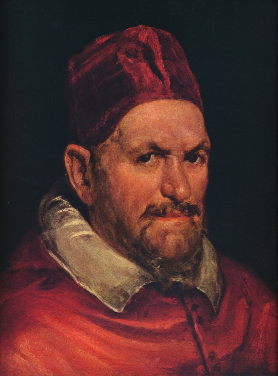 Papež Innocent X, c1650 od Diego Velázquez
