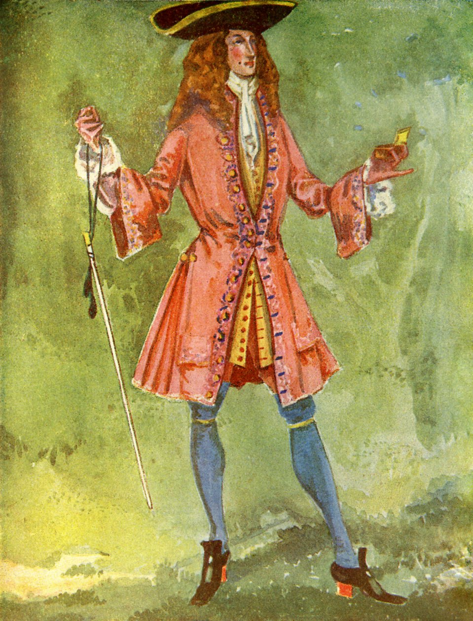 Mužský kostým za vlády Anny I. (1702-1714) od Dion Clayton Calthrop