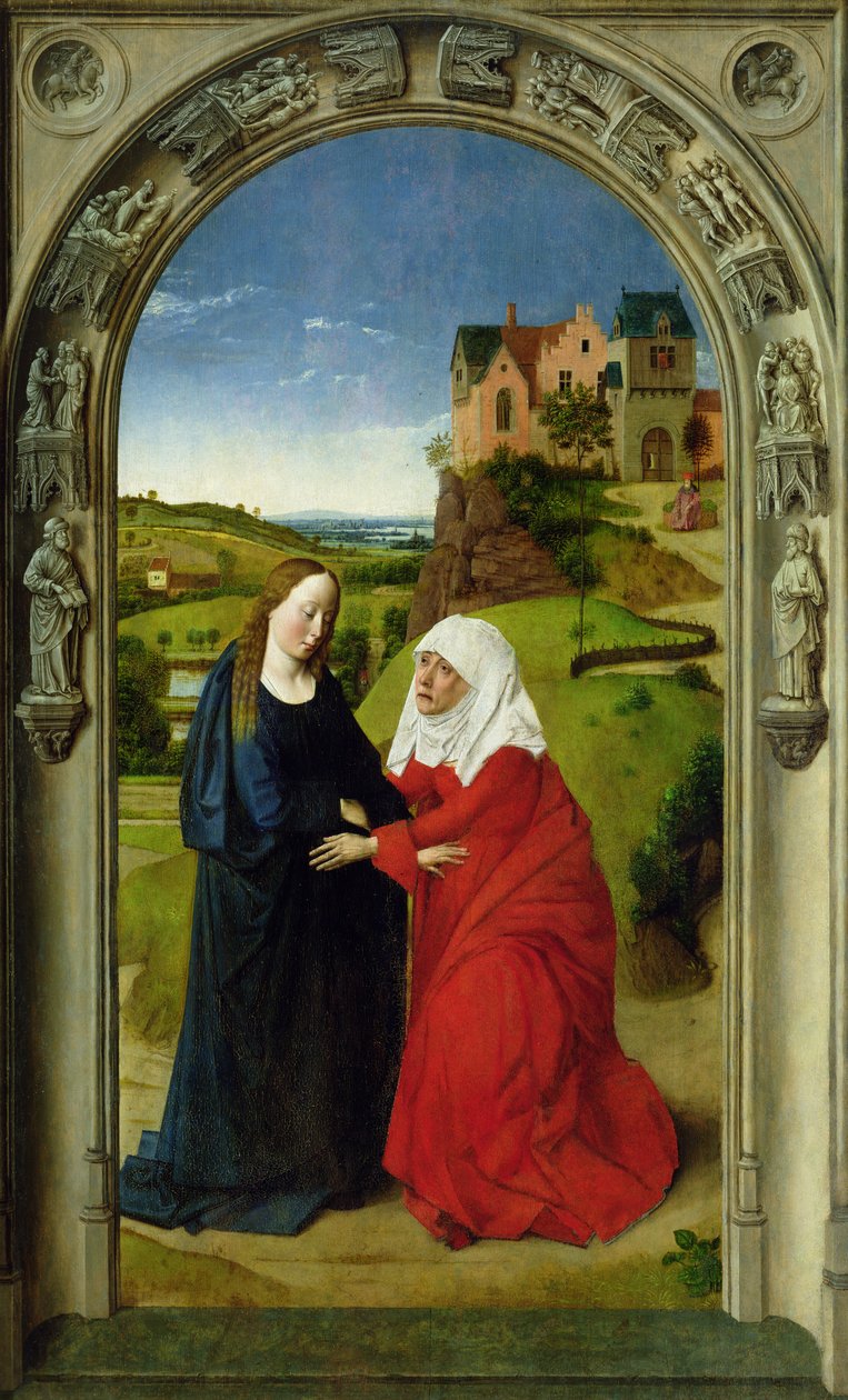The Visitation, c.1445 (detail 36895) od Dirck Bouts