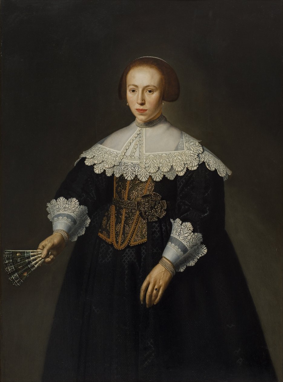 Portrét dámy od Dirck Santvoort