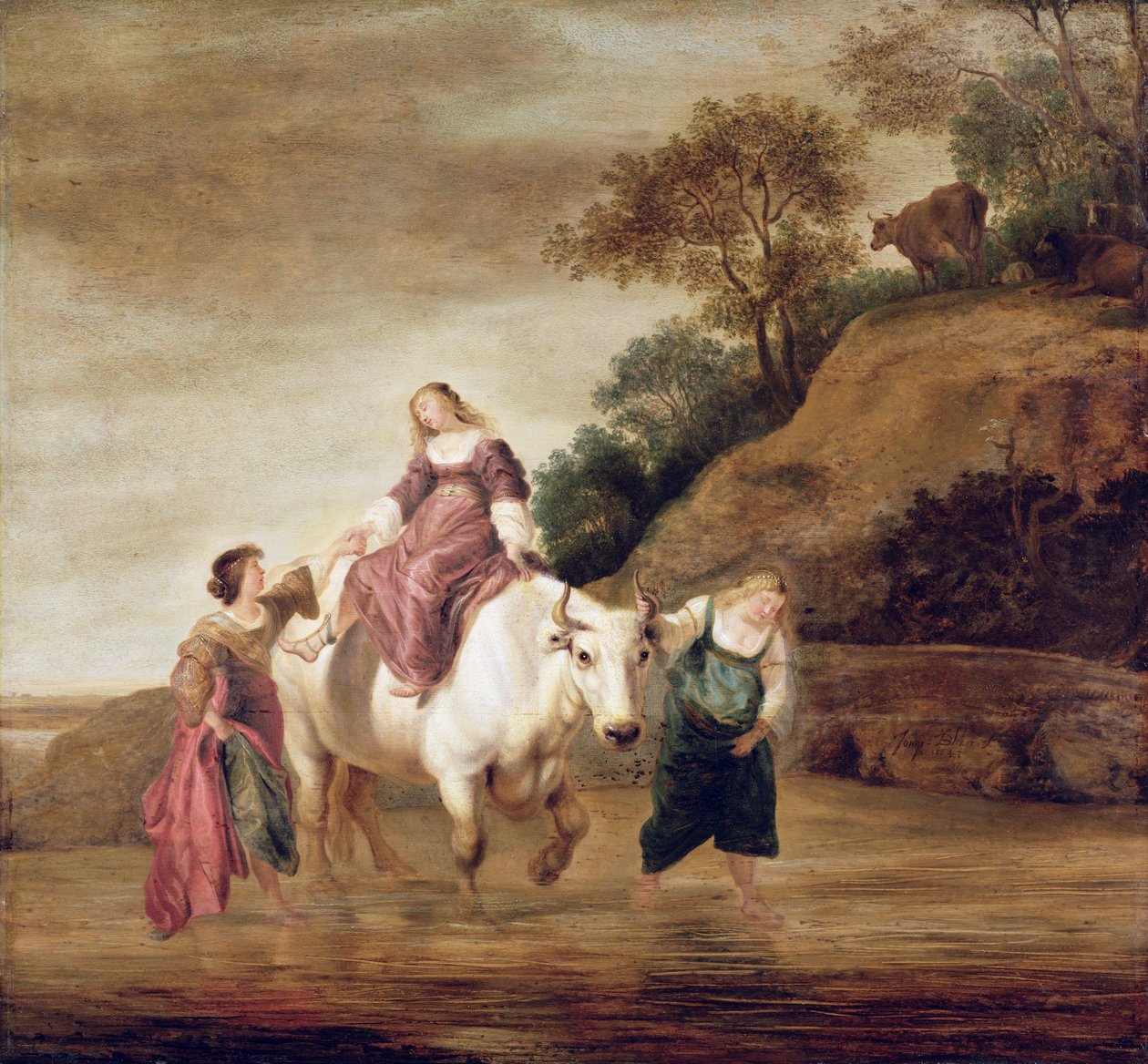 Znásilnění Evropy, 1643 od Dirck Bleker