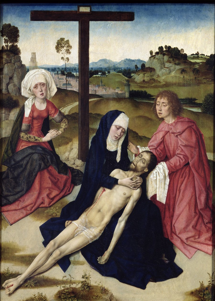 The Lamentation, c.1455-60 (olej na panelu) od Dirck Bouts